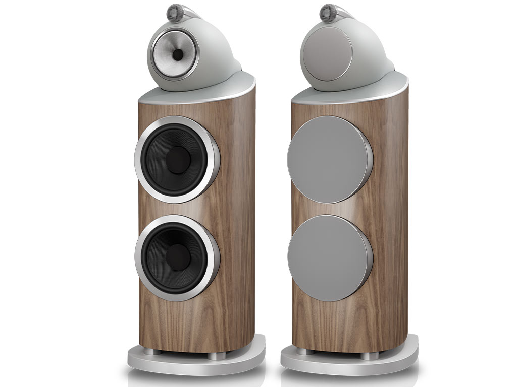 Bowers & Wilkins 801 D5 vloerstaande luidspreker licht walnoot