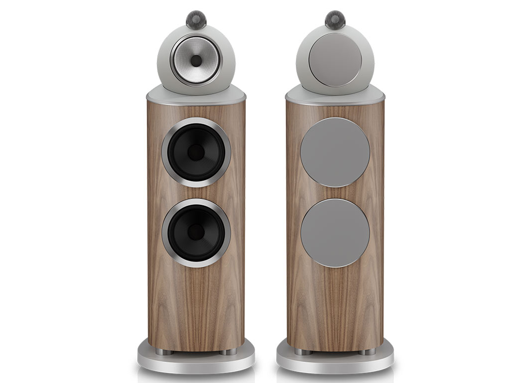 Bowers & Wilkins 802 D5 vloerstaande luidspreker licht walnoot