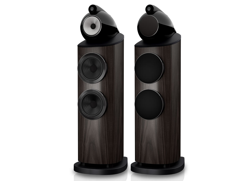 Bowers & Wilkins 803 D5 vloerstaande luidspreker donker walnoot