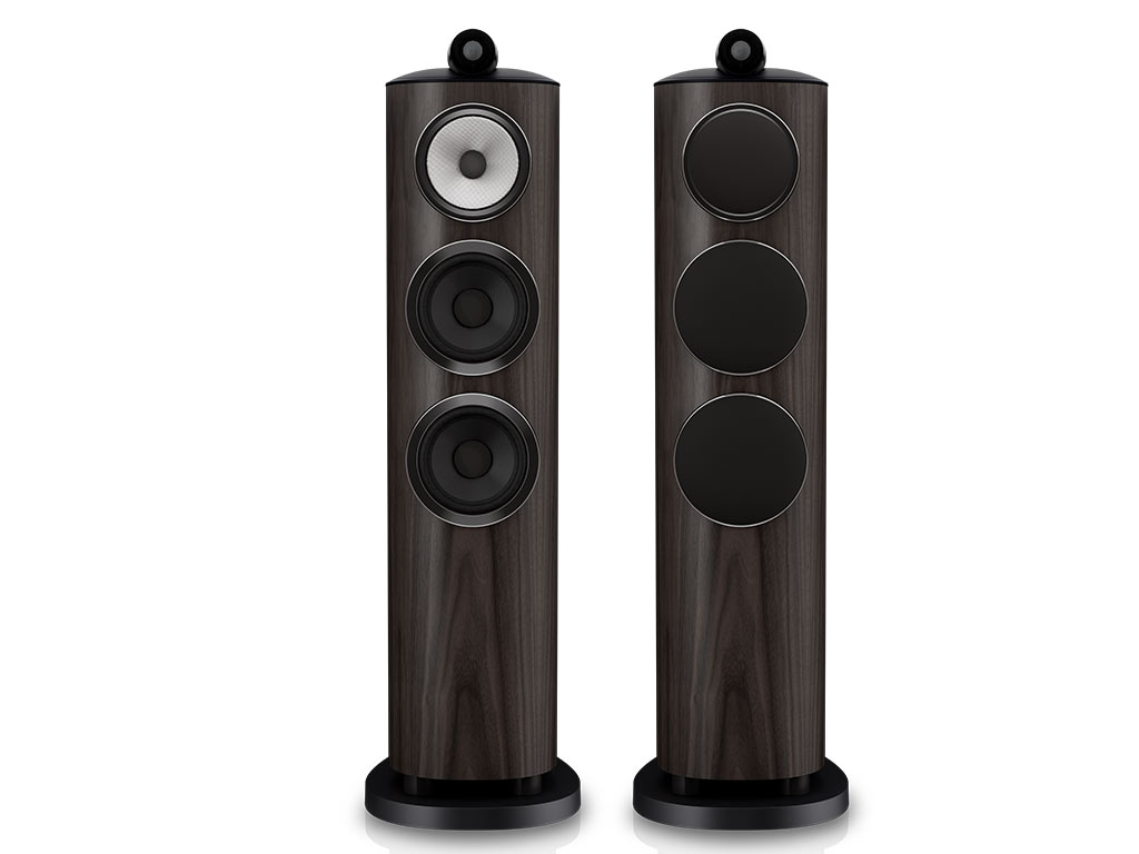 Bowers & Wilkins 804 D5 vloerstaande luidspreker donker walnoot