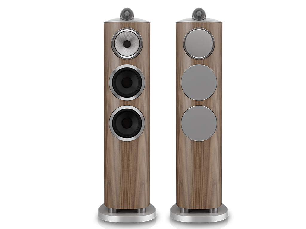 Bowers & Wilkins 804 D5 vloerstaande luidspreker licht walnoot