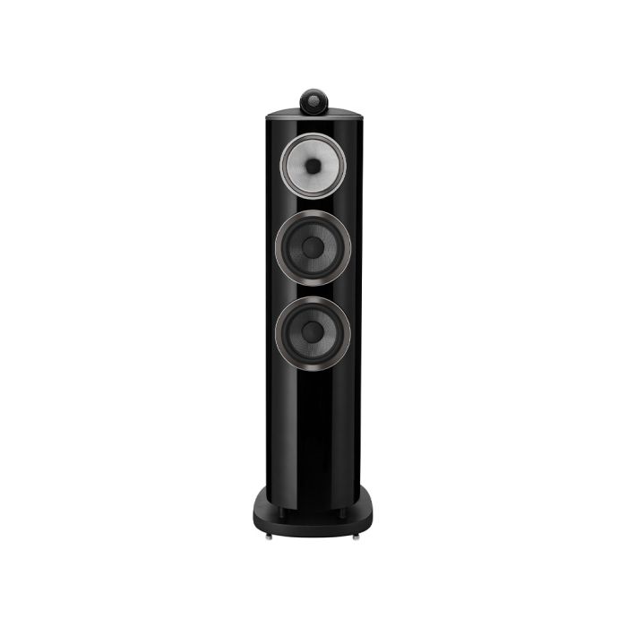 Bowers & Wilkins 804 D4 zwart hoogglans recht voor