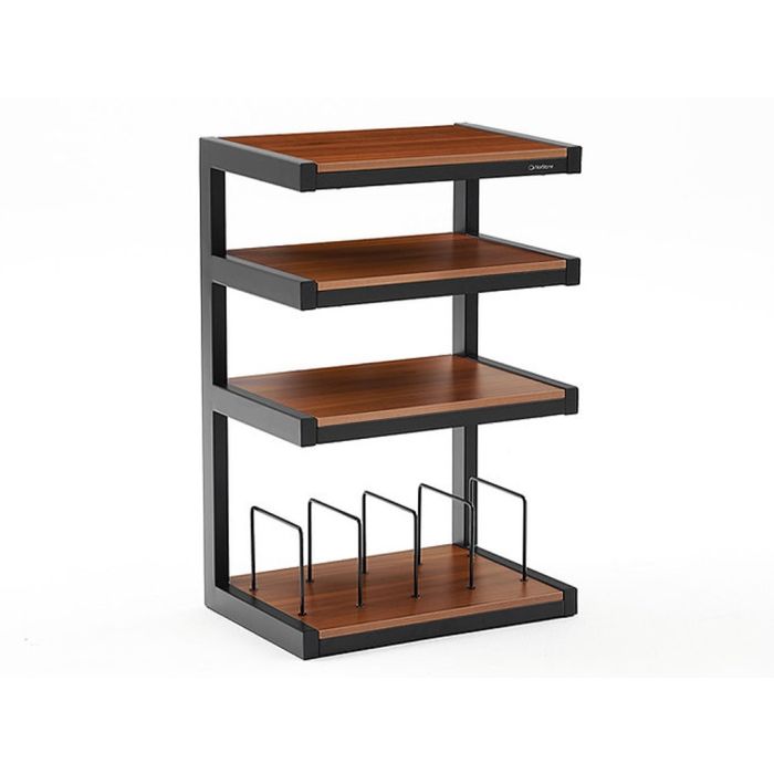 Norstone Esse Hifi Vinyl audio meubel zwart walnoot