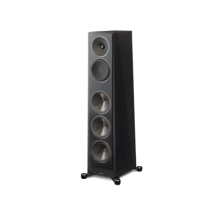 Paradigm Founder 100F zwart walnoot schuin voor