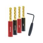 AudioQuest Suregrip 100 BFA/Banaan gold 12 st