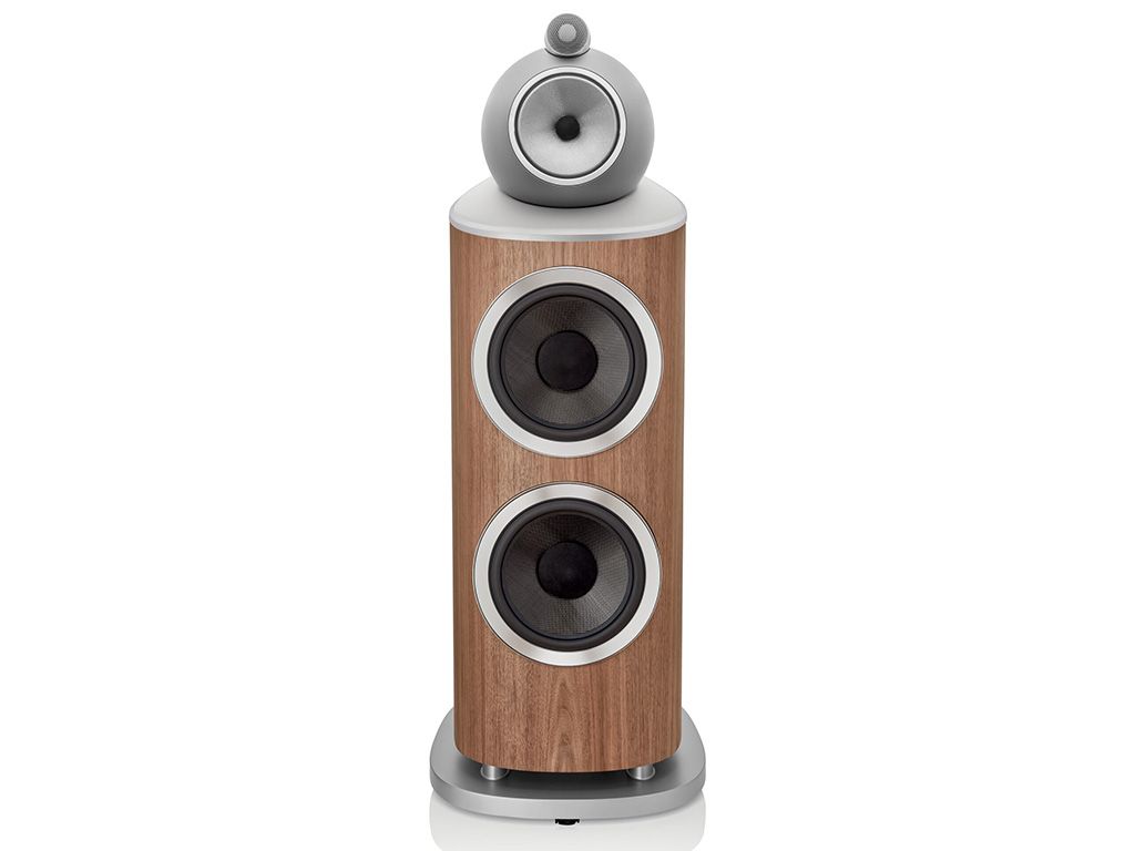 Bowers & Wilkins 801 D4 vloerstaande speaker walnoot zijdeglans