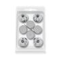 Audio Selection Kegels + Onderlegschijven 36 mm zilver