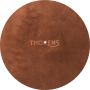 Thorens Leather turntable mat bruin/ cognac