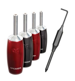 AudioQuest 500 series banaan silver (4 stuks)
