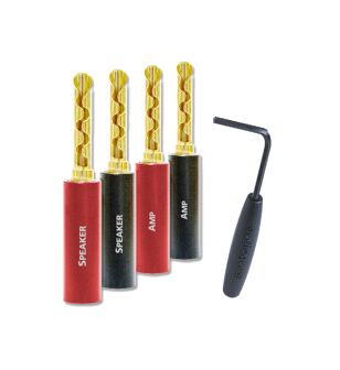 AudioQuest Suregrip 100 BFA/Banaan gold 8 st