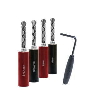 AudioQuest Suregrip 100 BFA/Banaan silver 8 st