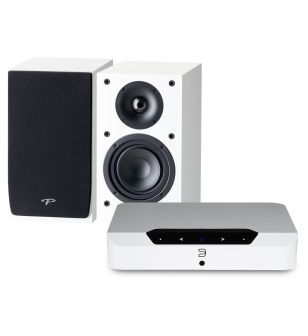 Bluesound Powernode Edge + Paradigm Monitor SE Atom wit