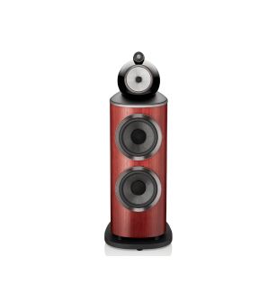 Bowers & Wilkins 801 D4 rosewood zijdeglans recht voor