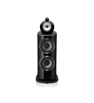 Bowers & Wilkins 801 D4 zwart hoogglans recht voor