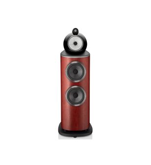 Bowers & Wilkins 802 D4 rosewood zijdeglans recht voor