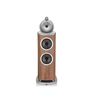 Bowers & Wilkins 802 D4 walnoot zijdeglans recht voor