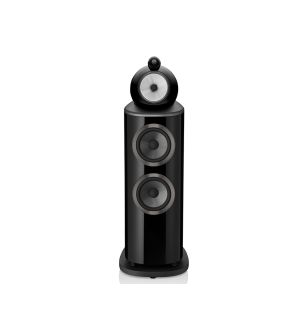 Bowers & Wilkins 802 D4 zwart hoogglans recht voor