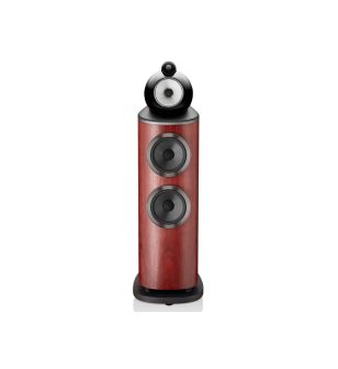 Bowers & Wilkins 803 D4 rosewood zijdeglans recht voor