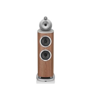 Bowers & Wilkins 803 D4 walnoot zijdeglans recht voor