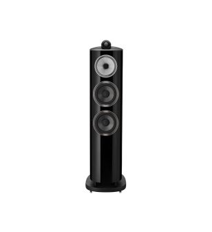 Bowers & Wilkins 804 D4 zwart hoogglans recht voor