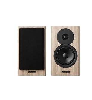 dynaudio evoke 10 blonde wood front