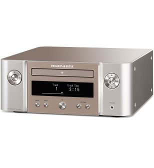 Marantz M-CR612 zilvergoud schuin voor