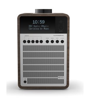 Revo SuperSignal tafelradio walnoot/ zilver