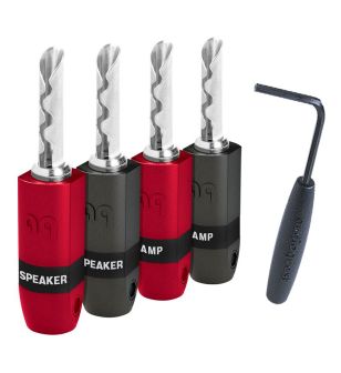 AudioQuest Suregrip 300 BFA/Banaan zilver 4 st