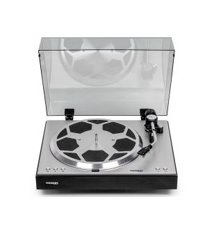 Thorens TD 404 DD platenspeler zwart hoogglans