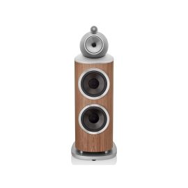 Bowers & Wilkins 801 D4 walnoot zijdeglans recht voor