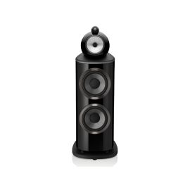 Bowers & Wilkins 801 D4 zwart hoogglans recht voor