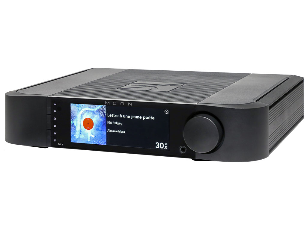 Moon 371 streaming versterker zwart afbeelding
