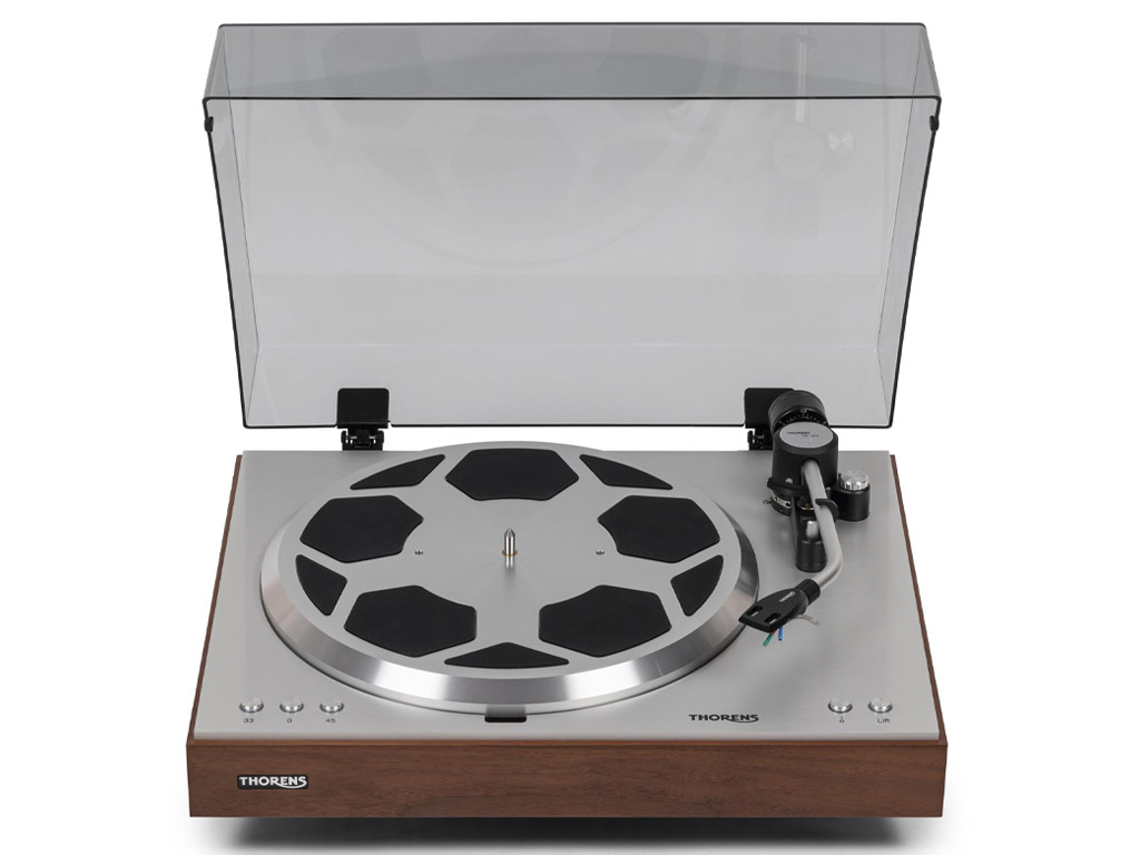 Thorens TD 404 DD platenspeler eiken