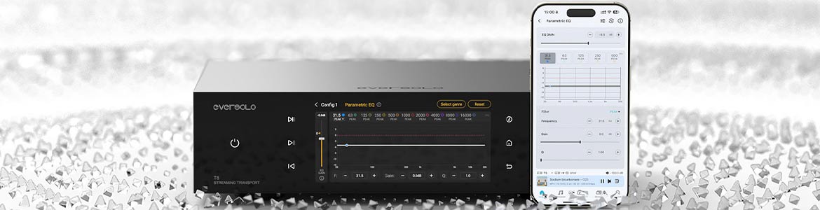 Eversolo T8 transport met app
